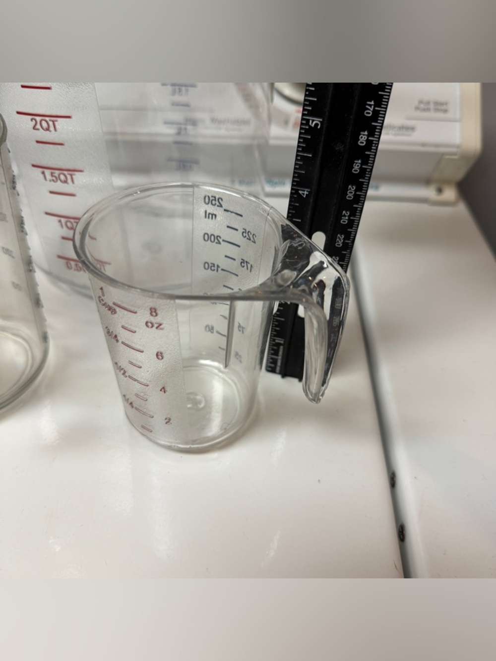 5pc Clear stackable Plastic Measuring Cup Set - Transparent - Picture 9 of 15